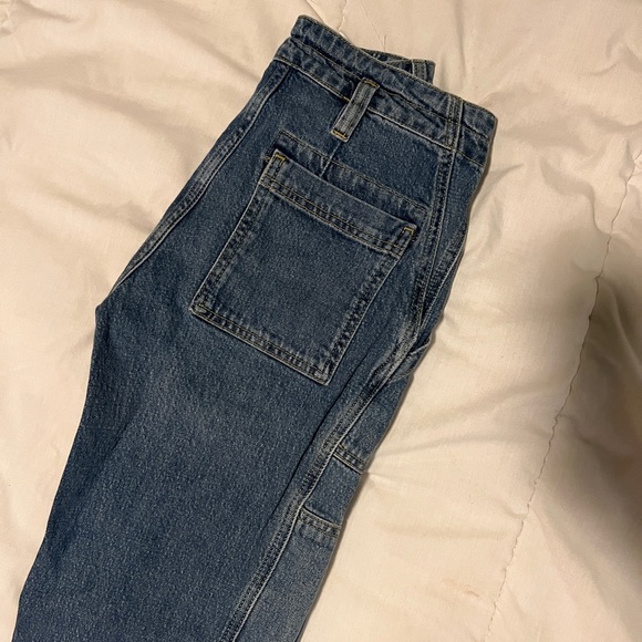 Pilcro Anthropologie work pants, Denim carpenter style. - Picture 6 of 7